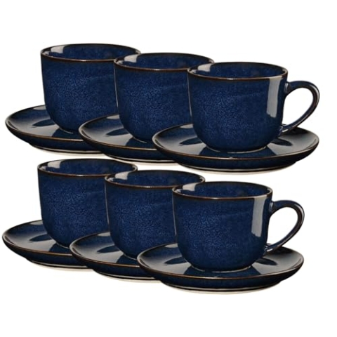 ASA Espressotasse mit Untertasse Midnight Blue SAISONS Selection (6 Stück)