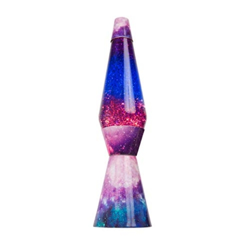 FISURA - Lavalampe Galaxy. Mehrfarbige Basis, transparente Flüssigkeit und Lava-Glitter. Lavalampe mit Ersatzbirne.Größe:1,5 x 11,5 x 40 Zentimeter