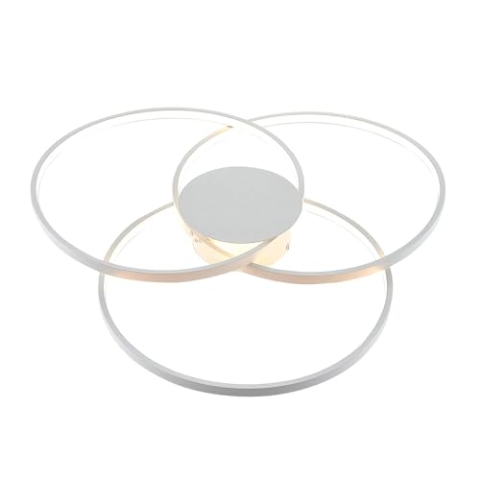 Lindby LED Deckenleuchte Riley dimmbar (Modern) in Weiß aus Aluminium (1 flammig,) - Lampe Deckenlampe Wohnzimmerleuchte
