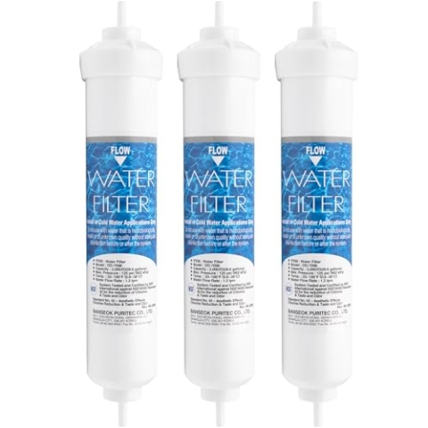 DD-7098 Wasserfilter | 3er Pack - Externer Ersatz Wasserfilter kompatibel mit Daewoo FRN und FRS Serien - für Side-by-Side Kühlschränke - Kühlschrankfilterpatrone