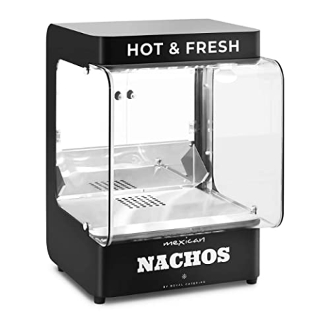 Royal Catering RCNW-ND01 Nacho-Wärmer 99 50-60 °C schwarz Nacho-Station Tortilla-Chip-Wärmer