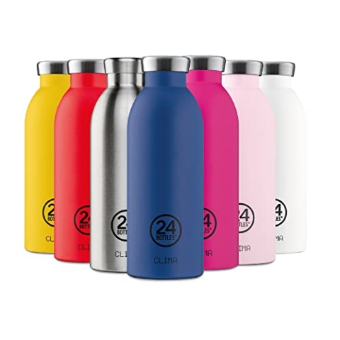 24 Bottles Clima Bottle Isolierflasche aus lebensmittelechtem Edelstahl in der Farbe Stone Atlantic Bay, 850ml