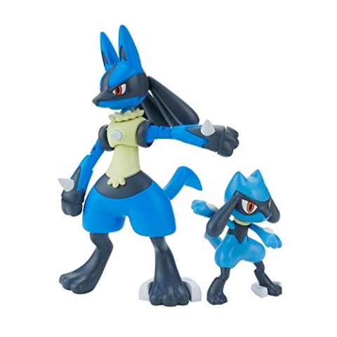 Bandai Hobby - Maquette Pokemon - 44 Riolu & Lucario Pokepla 8cm - 4573102602718