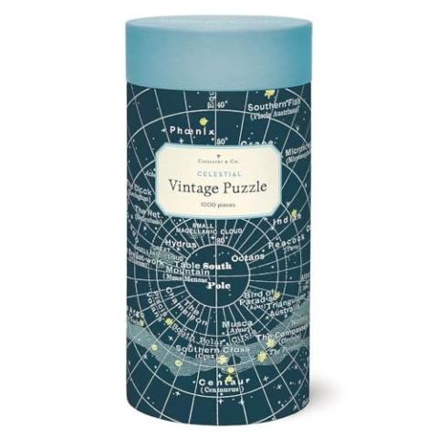 Cavallini Papers & Co. PZL/Celest Celestial 1,000 Piece Puzzle, Mehrfarbig/Meereswellen (Ocean Tides), 1000
