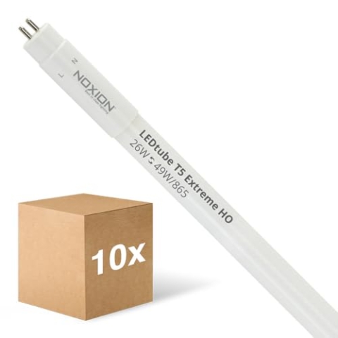 Noxion Mehrfachpackung 10x LED Röhre T5 Avant Extreme (Mains AC) High Output 26W 3900lm - 865 Tageslichtweiß | 145cm - Ersatz Für 49W