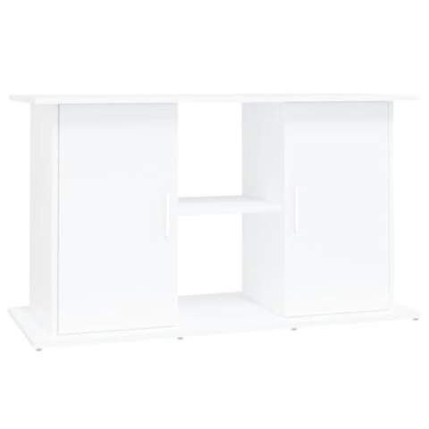 vidaXL Aquariumständer, Aquarium Unterschrank mit viel Stauraum, Aquarium Tisch mit Stabiler Oberplatte, Aquariumschrank Aquarium Halter, Weiß Holzwerkstoff