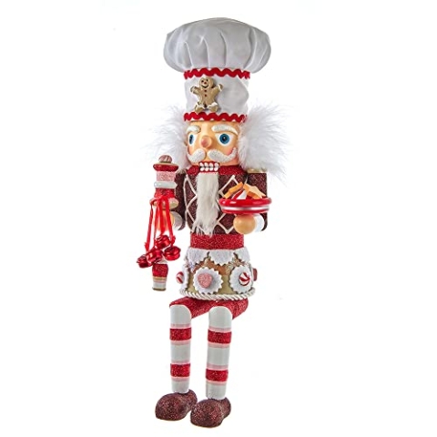 Kurt S. Adler Hollywood Nutcrackers Hollywood Lebkuchenbäcker Regalhocker Nussknacker, Mehrfarbig, 15-Inch