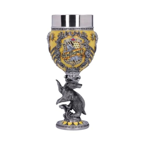 Nemesis Now Harry Potter Hufflepuff Hogwarts House Collectable Goblet, Harz, Gelb, Silber, 1.25 picometer