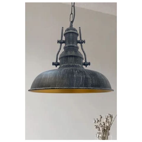 bamyum Pendelleuchte Vintage Industrial Ø31 cm, Nota Küchenlampe Hängend Vintage, Hängelampe Esstisch Wohnzimmer, Lampenschirm Hängelampe Esstisch, Pendelleuchte Industrial Style, Küchenlampe Hängend