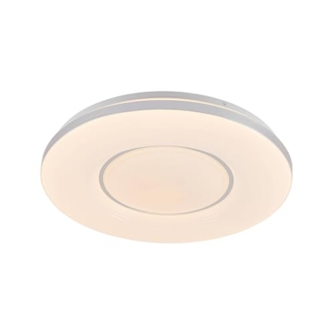 Lindby LED Deckenleuchte Robini dimmbar mit Leselampe (Modern) in Chrom aus Metall (1 flammig,) - Lampe Deckenlampe Wohnzimmerleuchte