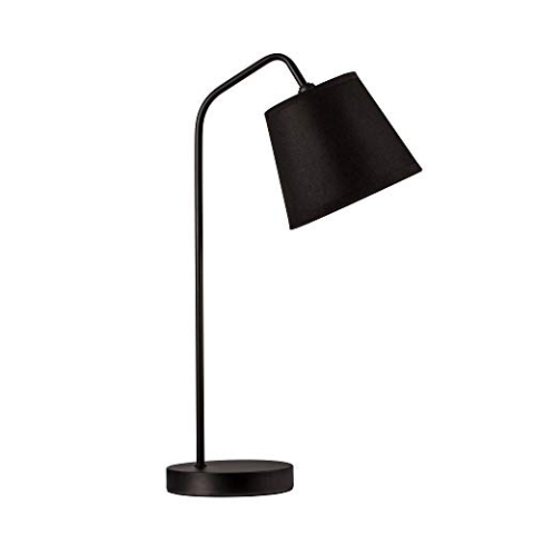 Pauleen 48082 True Elegance Tischleuchte {Leistung_Naming} E14 Schreibtischlampe Schwarz Tischlampe 230V Metall/Stoff