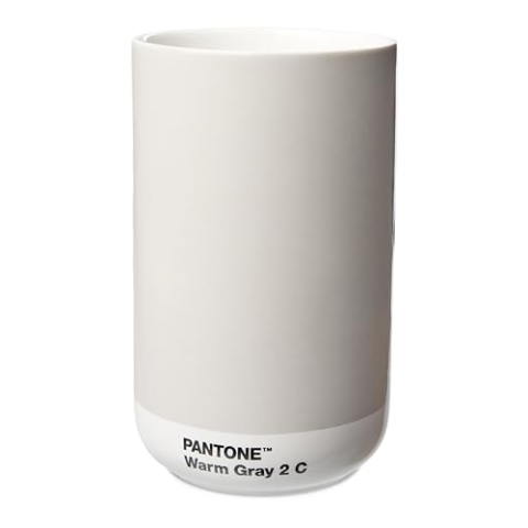 PANTONE Mini Porzellan Vase, in Geschenkbox, 500ml, Warm Gray 2C
