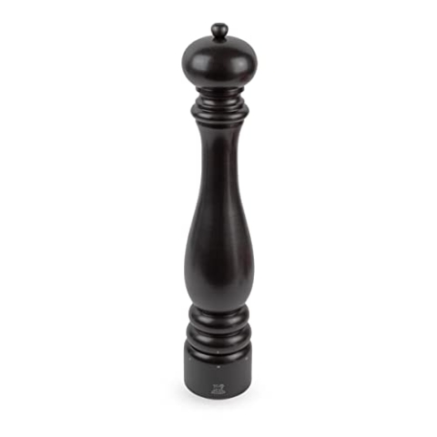 PEUGEOT - Pfeffermühle Paris u‘Select 40 cm + Pfeffer - 6 voreingestellte Mahlgrade - Aus PEFC-zertifiziertem Holz - Satinschwarz