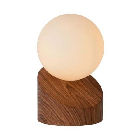 LUCIDE LEN - Tischlampe - Ø 10 cm - 1xG9 - Holz