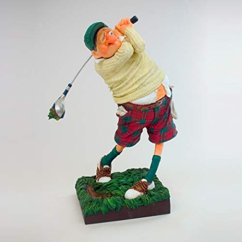 Unbekannt Guillermo Forchino FO84002 Figur der Golfspieler, Kunstharz, Mehrfarbig, 20 x 10 x 24 cm