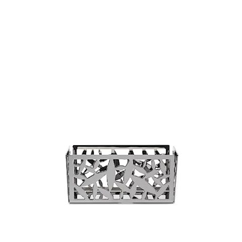 Alessi Cactus. Tee/Zucker Tasche Halter (msa29), Silber
