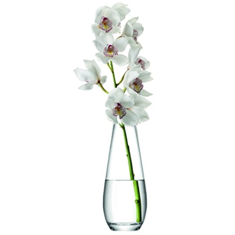 LSA International Flower Vase für lange Stiele H29cm - klar