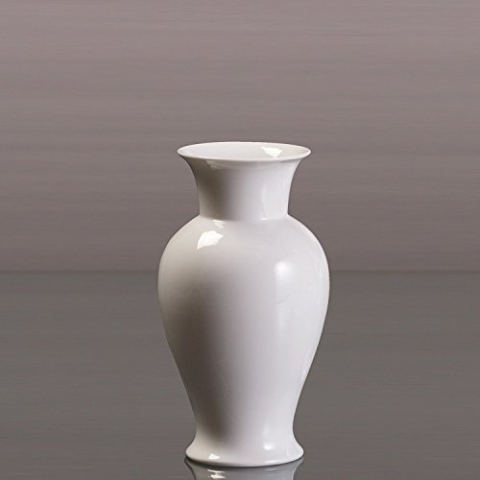 Kaiser Porzellan Kragenvase, Porzellan, Weiß, 12,5x12,5x22,5 cm