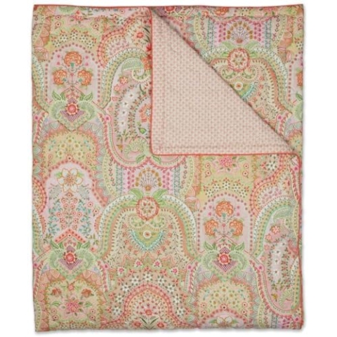 Pip Studio Quilt Jabali Flower Farbe Korallenrot Gr??? e 150x200