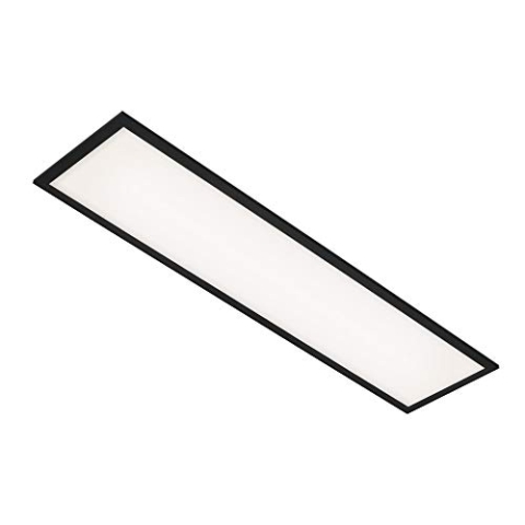BRILONER - LED Panel, LED Deckenleuchte, Deckenlampe 22 Watt, 2.300 Lumen, 4.000 Kelvin, Weiß-Schwarz, 1.000x250x60mm (LxBxH), 7067-015