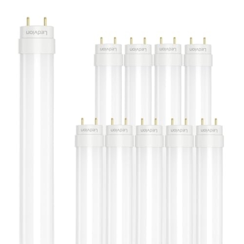 Ledvion - 10X LED TL-Röhre 120CM inkl. LED-Starter, 18W, 4000K, 100lm/W, 30.000 Betriebsstunden