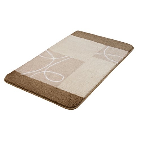 Kleine Wolke Badteppich Curly hellgrau 70 x 120 cm