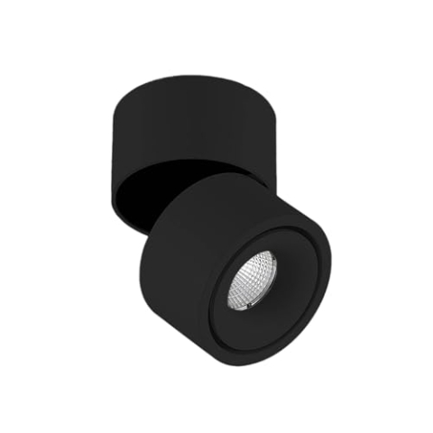 Arcchio LED Deckenlampe Rotari (Modern) in Schwarz aus Aluminium (1 flammig,) - Deckenleuchte Wandleuchte Strahler Spot Lampe Flurleuchte