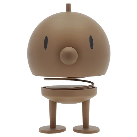 Hoptimist Soft Bumble Wackelfigur & Glücksbringer, Skandinavische Deko Figuren für Wohnzimmer, Schreibtisch, Büro, Bürodeko & Lustige Kleine Geschenke, 15 x 15 x 24 cm, XL, Choko