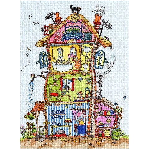 Bothy Threads Kreuzstich-Set Hütte, 26x35cm, XCT8, Zählmuster