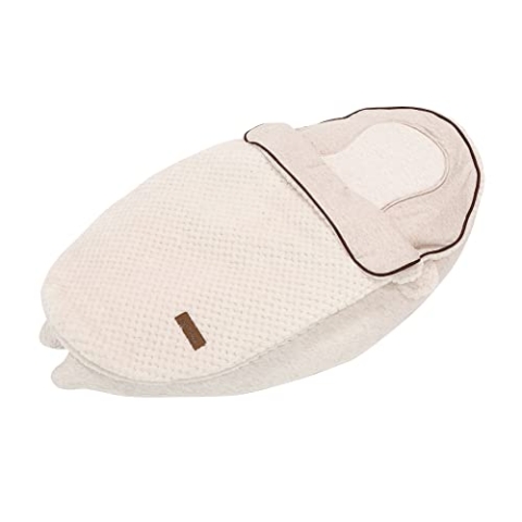 Domiva 2100051 Multifunktionales Stillkissen, 4-in-1, Soft Nova, Beige, Einzelkissen: 202 cm, Liege, 40 x 75 x 22 cm