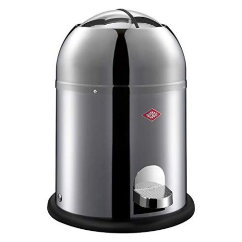WESCO Mini Master Abfalleimer 6 L, Edelstahl