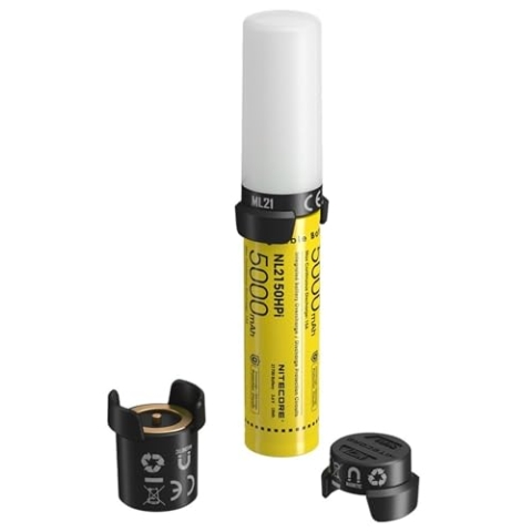 Nitecore 21700SET Unisex Erwachsene Lampe und Powerbank, Schwarz, 120 mm