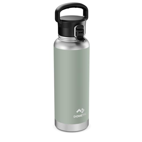 Dometic Thermo Bottle 120 - Thermosflasche 1200ml - Größe Trinkflasche Edelstahl - Spülmaschinenfest, BPA-Frei, Doppelwandig - Thermoskanne, Isolierflasche - Moss