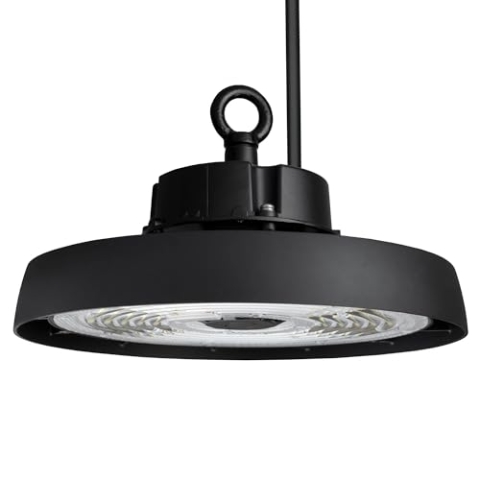 Ledvion - LED High Bay Sensor Dimmbare, 100W, Energieklasse A, 192lm/W, 19.200 L, 6000K, 5 Jahre Garantie, UFO-Lampe, IP65-Zertifizierung