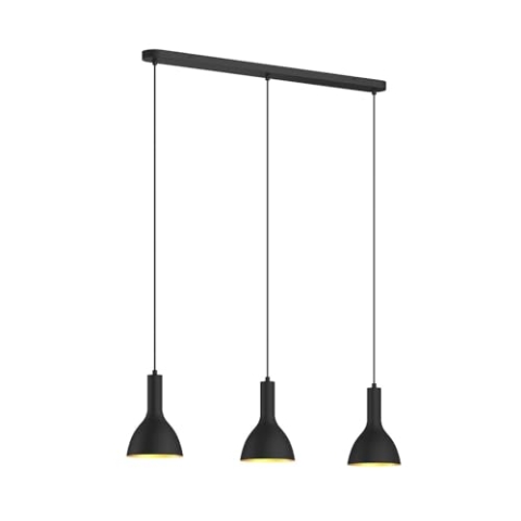 Arcchio Pendelleuchte Cosmina (Modern) in Schwarz aus Metall (3 flammig, E27) - Deckenlampe Esstischlampe Hängelampe Hängeleuchte Küchenleuchte