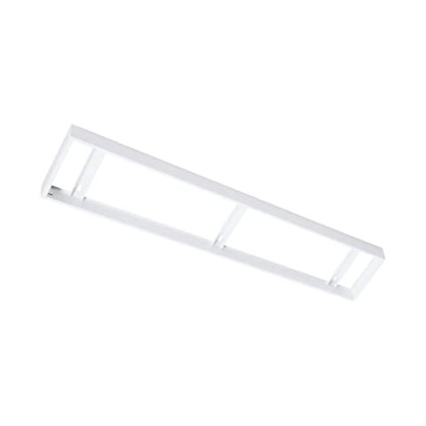 EGLO Aufbaurahmen für LED Panel Salobrena 1, Zubehör-Rahmen aus Metall in Weiß, L 120,5 cm x B 30,3 cm