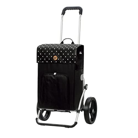 ANDERSEN Einkaufstrolley - Royal Shopper Malit schwarz 49 L Einkaufswagen,langlebig,Thermo, Aluminium, klappbar, leise Räder