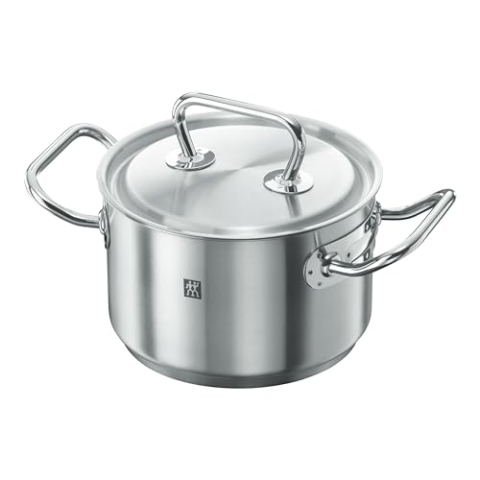 ZWILLING Twin Classic Kochtopf mit Deckel, 16 cm, 2 L, Induktionsgeeignet, Edelstahl