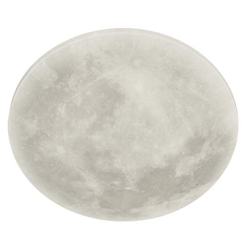 Trio Leuchten LED Deckenleuchte Lunar 627514000, Acryl mit Mondmotiv, Mondphase wechselbar, 1 x 22 Watt LED, Helligkeit einstellbar, Nachtlich Funktion, inkl. Fernbedienung, Weiß