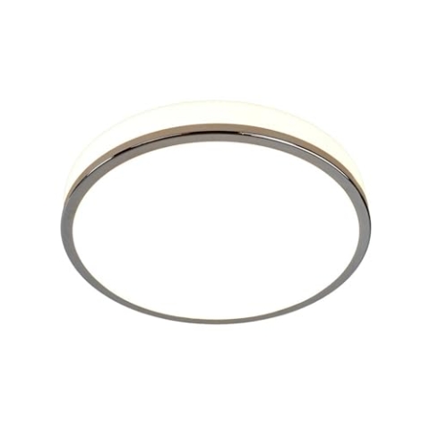 Lindby LED Deckenlampe Lyss (spritzwassergeschützt (Modern) in Weiß aus Glas (1 flammig,) - Bad Deckenleuchte Lampe Badezimmerleuchte