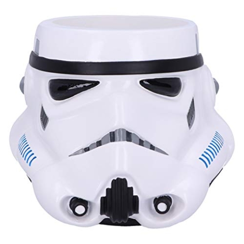 Nemesis Now The Helmet Pen Storage Pot Der Original Stormtrooper-Helm-Aufbewahrungsbehälter für Stifte, Kunstharz, weiß, 12,5 cm