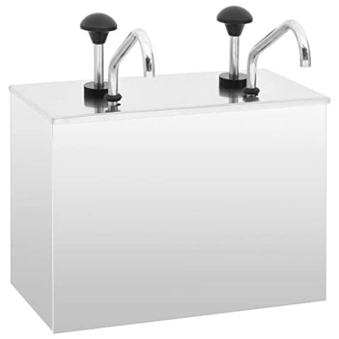 vidaXL Saucenspender Edelstahl 2 x 3,5 l