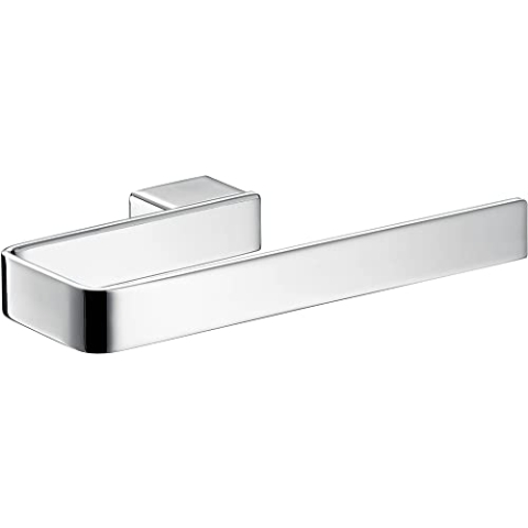 emco LOFT Handtuchring zur Wandmontage, eleganter und kompakter Handtuchhalter aus Aluminium, hochwertige Handtuchstange, chromfarben, Chrom