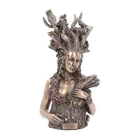 Nemesis Now Gaia Büste Figur, 30 cm, Bronze