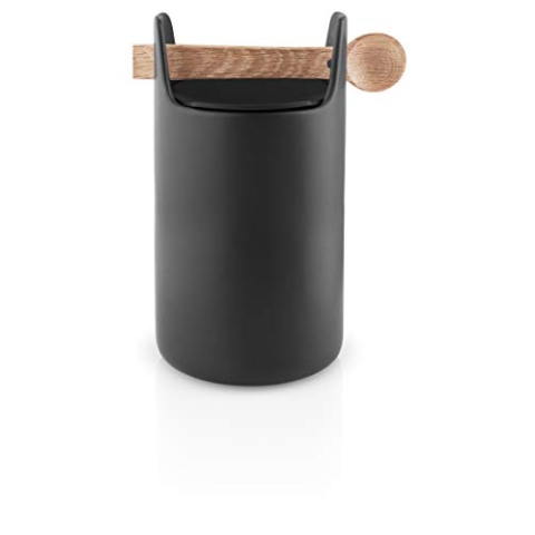 EVA SOLO | Toolbox Aufbewahrungsbehälter mit Löffel H 20 cm black | Perfekt, um in der Küche Ordnung zu halten | Black