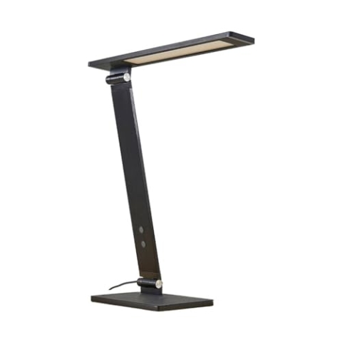 Lucande LED Tischlampe 'Salome' dimmbar (Modern) in Schwarz aus Aluminium u.a. für Arbeitszimmer & Büro (1 flammig,) - Tischleuchte, Schreibtischlampe, Nachttischlampe, Arbeitszimmerleuchte