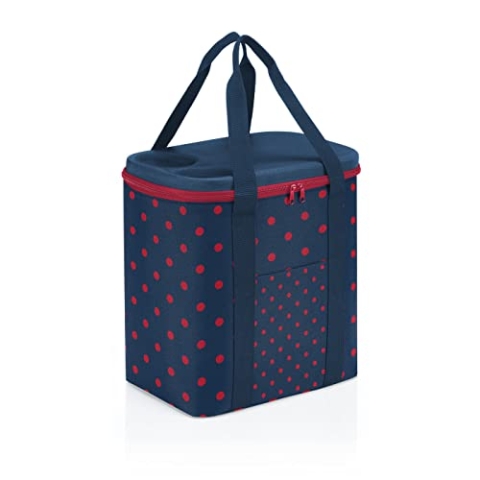 reisenthel coolerbag XL - XL Kühltasche aus hochwertigem Polyestergewebe Ideal für das Picknick, den Einkauf und unterwegs, Couleur:mixed dots red
