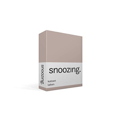 Snoozing - Baumwolle - Bettlaken - 200x260 cm - Taupe
