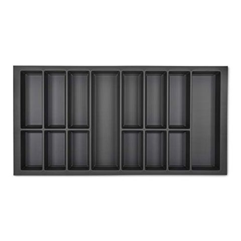 ORGA-BOX VII Design Besteckeinsatz basaltgrau 926 x 474 mm Schubladeneinsatz für Siematic Schüller Küchen uvm. mit 100er Korpus