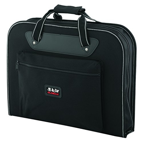 Global Cutlery G-667/Pro, Knife Case with 2 Holder Straps, Black Messeretui, Nylon, Schwarz, 19"